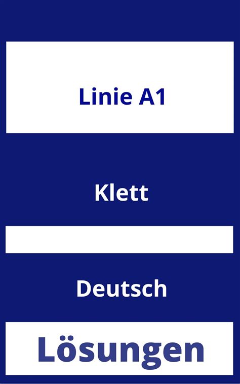 Linie A1 Lösungen