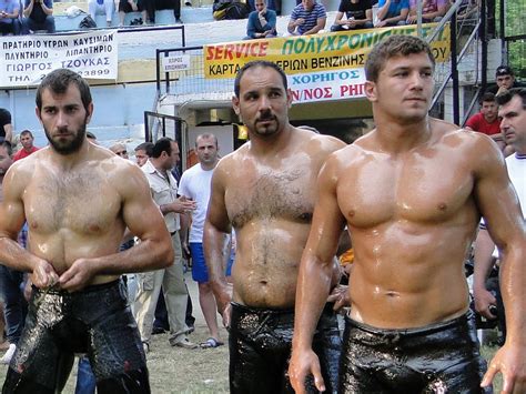 Oil Wrestlers