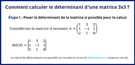 COMMENT CALCULER LE DÉTERMINANT D UNE MATRICE 3x3