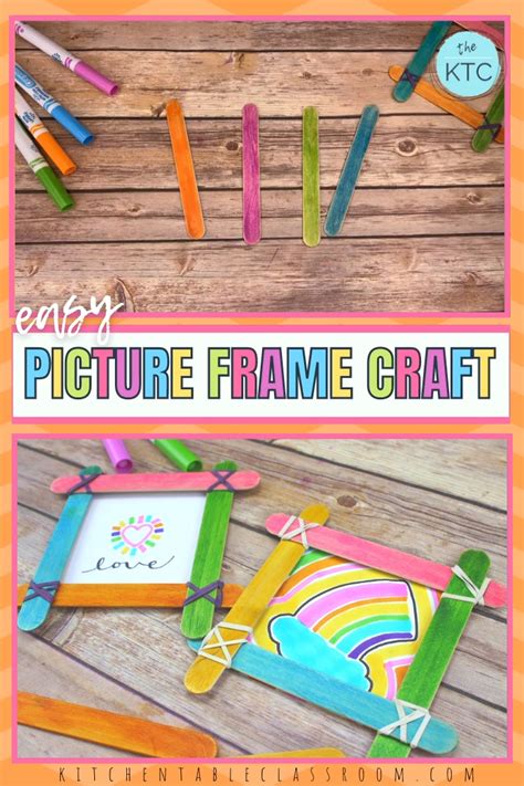 Diy craft stick photo frame – Artofit