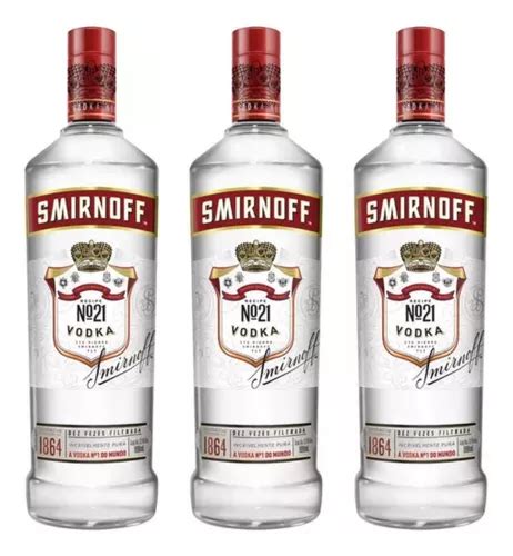 Combo Kit Garrafas Vodka Destilada Smirnoff Garrafa Ml Frete Gr Tis