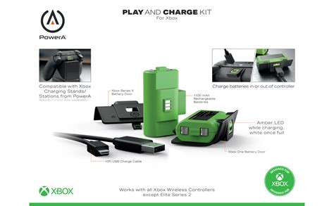 PowerA Play Charge Kit For Xbox Wireless Controller Charging Charge