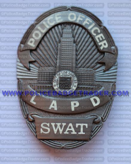 police officer lapd swat badge