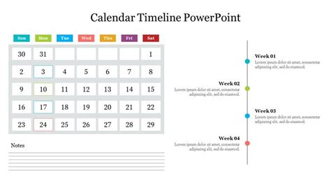 Editable Calendar Timeline PowerPoint Template PPT Slide | Powerpoint ...