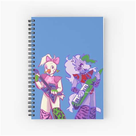 Cuaderno De Espiral Glamrock Chica Y Roxanne Wolf Incumplimiento De