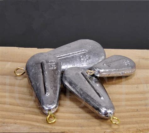 Flat Teardrop Shaped Weights Pure Lead Sinkers Sea Fishing Sinker