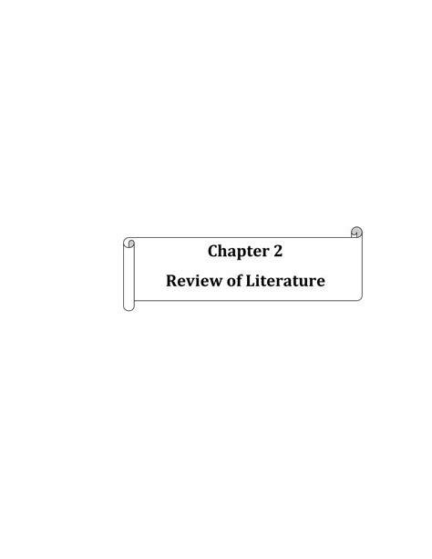 Pdf Chapter 2 Review Of Literature Flibnetac