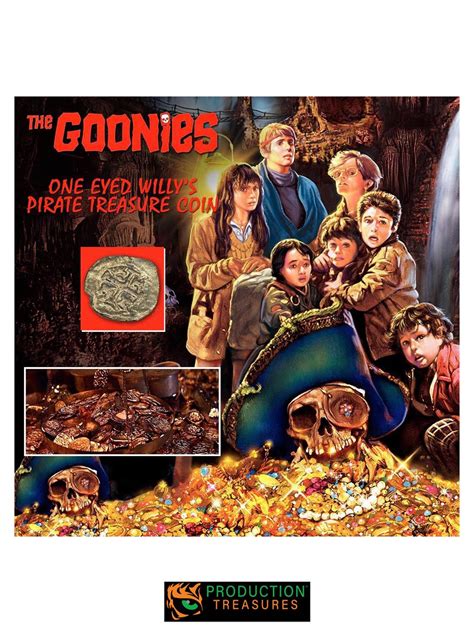 "The Goonies" (1985) - One-Eyed Willy's Metal Pirate Treasure Coin with ...