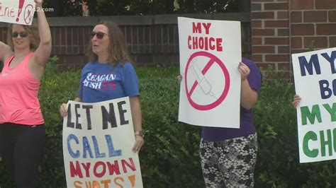 Protest hospital vaccine mandate at Wake Forest Baptist Health ...