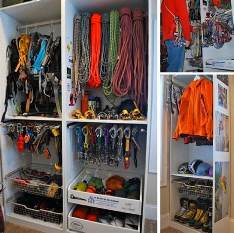 Perfect climbing storage setup | Climbing gear | Pinterest