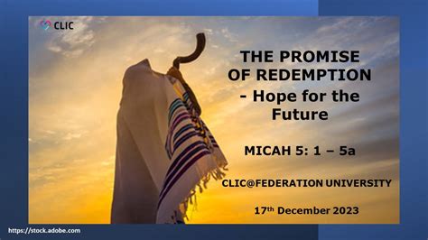 The Promise Of Redemption Hope In The Midst Of Difficult Times Micah