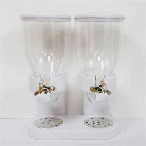 coffee bean dispenser large double barrel mm hopper