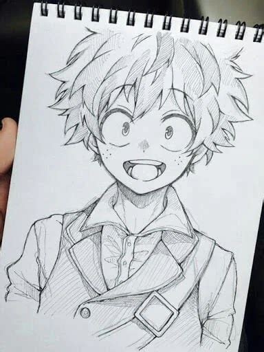 Como Dibujar A Deku Paso A Paso Boku No Hero Academia