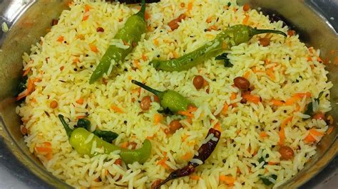 Lemon Rice Pulihora Quick Breakfast Recipe How