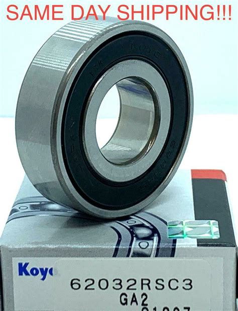 KOYO 6203 2RS C3 Deep Groove Ball Bearings, Rubber Sealed 17x40x12 mm ...