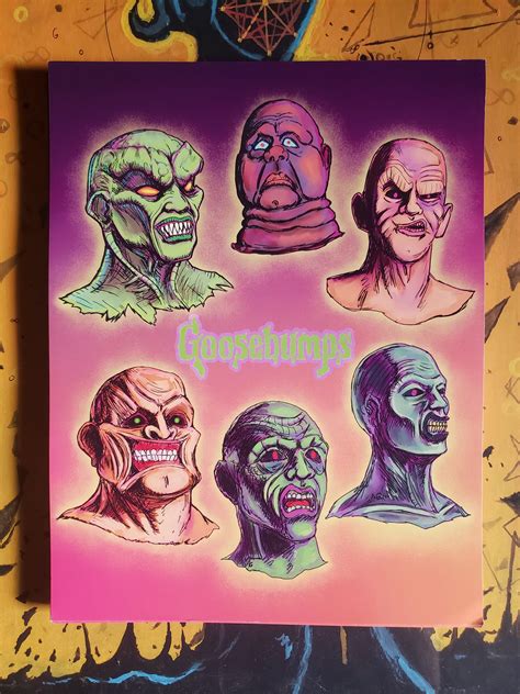 Goosebumps The Haunted Mask Unloved Ones Painting 8 X 10 Art Print Etsy