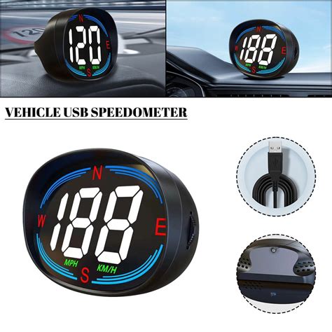 Digital Car HUD GPS Speedometer Head Up Display Compass MPH KMH