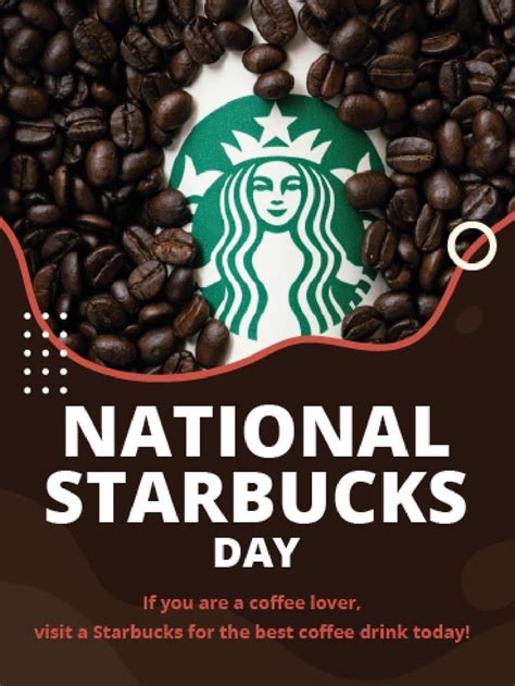 Get A Cup National Starbucks Day Birthday And Greeting Cards By Davia