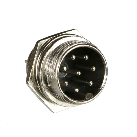 Conector De Avia O Circular Mike Gx Macho E F Mea Vias Para Cabo