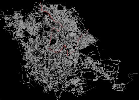 Planos De Plano De Xalapa Mexico Con Calles En México Diseño Urbano En Planospara