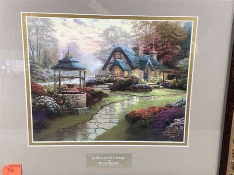 Make A Wish Cottage Library Edition By Thomas Kinkade X Hash