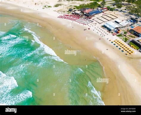 Aerial View Of Joaquina Beach Florianopolis Santa Catarina Brazil