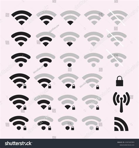 Wifi Icon Such Apple Wifi Icon Stock Vector Royalty Free 2187287993