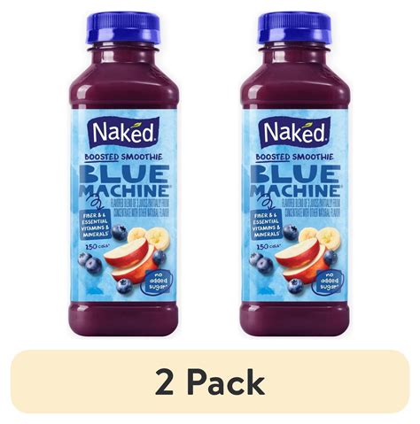 2 Pack Naked Boosted Smoothie Blue Machine 15 2 Fl Oz Bottle Walmart