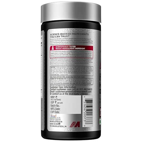 MuscleTech Hydroxycut Hardcore Super Elite Supports Fat Metabolism Pack Of Veggie