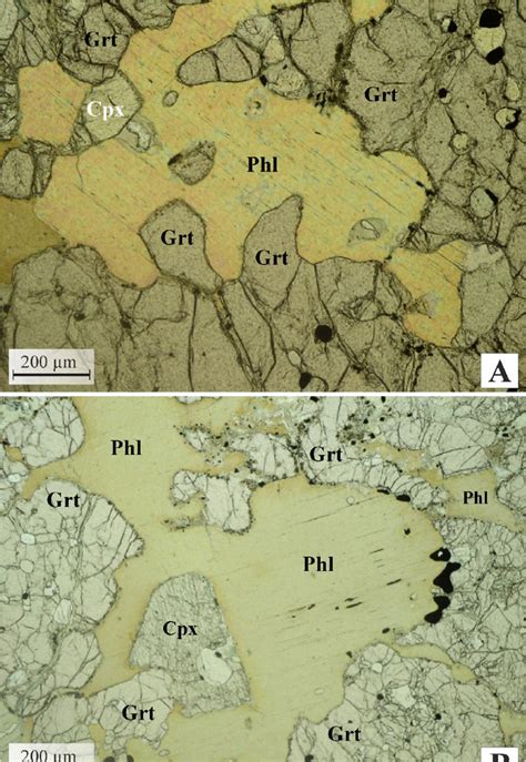 The Photomicrographs Of Thin Section Reaction Boundaries Between