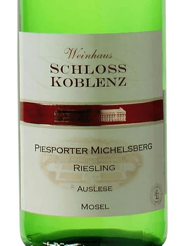 Weinhaus Schloss Koblenz Piesporter Michelsberg Riesling Auslese