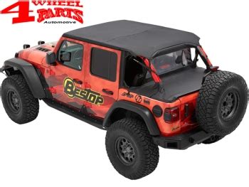Safari Bikini Top Cable Style Black Diamond Bestop Jeep Wrangler JL Unlimited Year Doors
