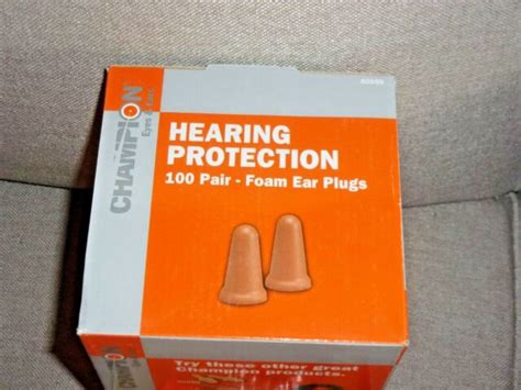 Champion Molded Foam Ear Plugs 100 Pair 40959 For Sale Online Ebay