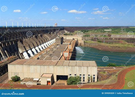 Hydroelectric Power Station Itaipu Dam Brazil Paraguay Editorial