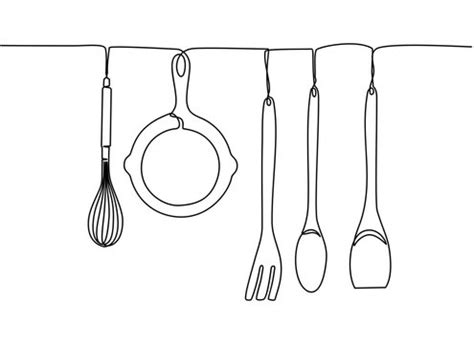 Drawing Kitchen Utensils Images Browse 555 035 Stock Photos Vectors