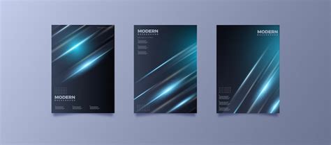 Premium Vector Abstract Modern Futuristic Bright Blue Cover Design