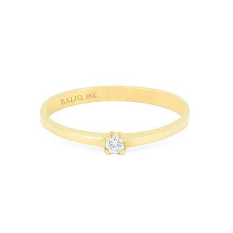 Anillo Compromiso Forever Oro 18K Con Brillantes Baliq