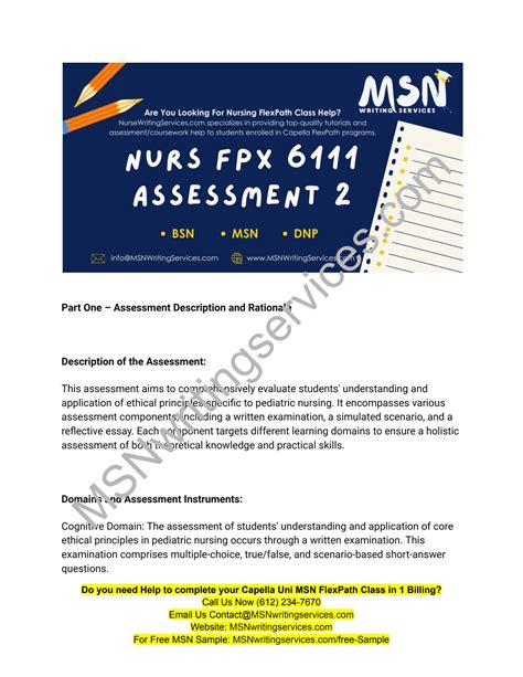 SOLUTION Nurs Fpx 6111 Assessment 2 Criteria And Rubric Development