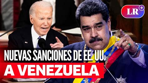 Estados Unidos Reactiva Sanciones Contra Venezuela Por Bloqueo Electoral A La Oposición Youtube