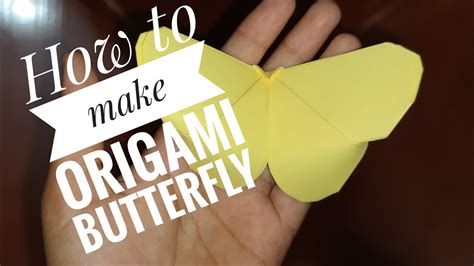 How To Make Origami Butterflyeasy And Simple Crafts Youtube