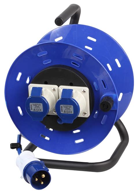 2 Gang Extension Reel 240v 16a Pro Elec Cpc