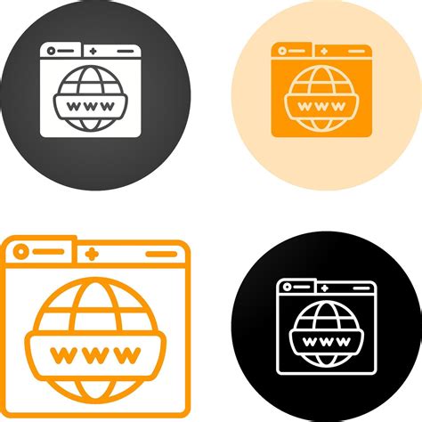 World Wide Web Vector Icon Vector Art At Vecteezy