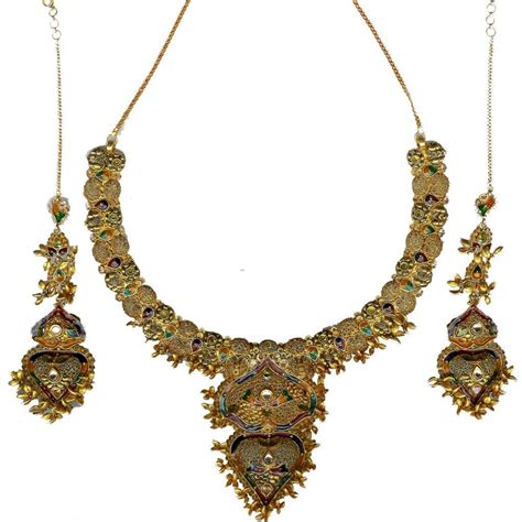 Antique Necklaces 22k Gold Antique Necklace Set Gold Necklace Set