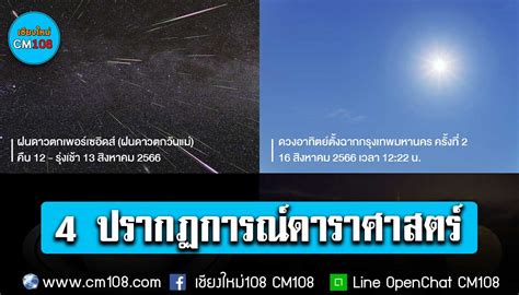 เผย 4 ปรากฏการณดาราศาสตรเดอนสงหาคม 2566 ฝนดาวตกวนแม ดวงอาทตย