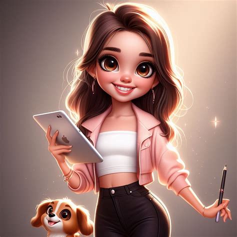 Download Ai Generated Girl Cartoon Royalty Free Stock Illustration