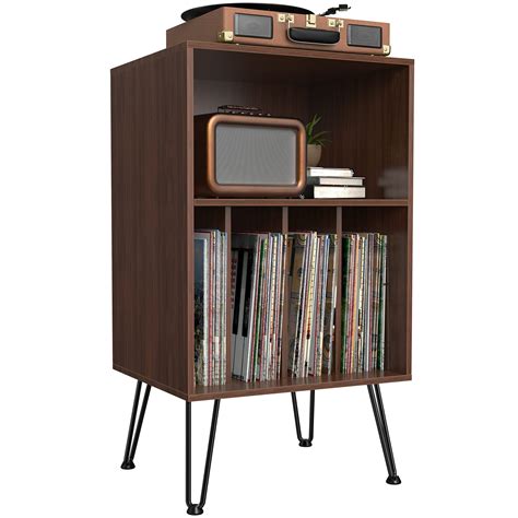 Record Player Stand Turntable Stand With Record Storage Vinyl Record