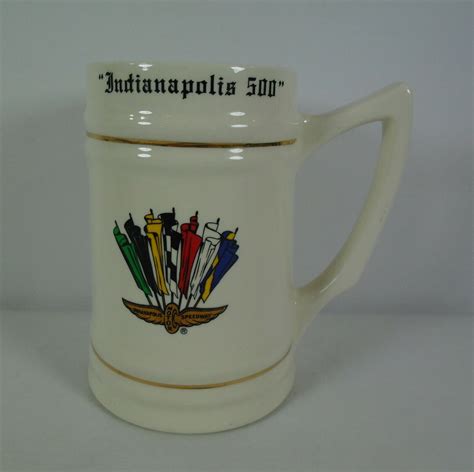 Indianapolis Motor Speedway Beer Stein Mug 1911 To 1984 Indy 500 Rick Mears Ebay