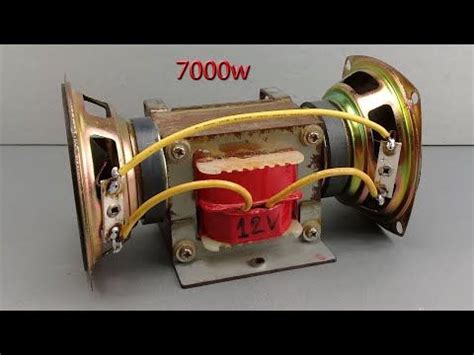 I Make V Free Electric Generator With Speaker Tools Use Transformers