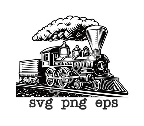 Train Svg Steam Train Svg Steam Engine Svg Locomotive Svg Etsy