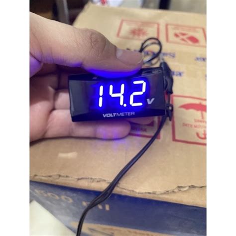 Jual Volt Meter Atau Voltmeter Aki Universal All Motor Led Merah Dan